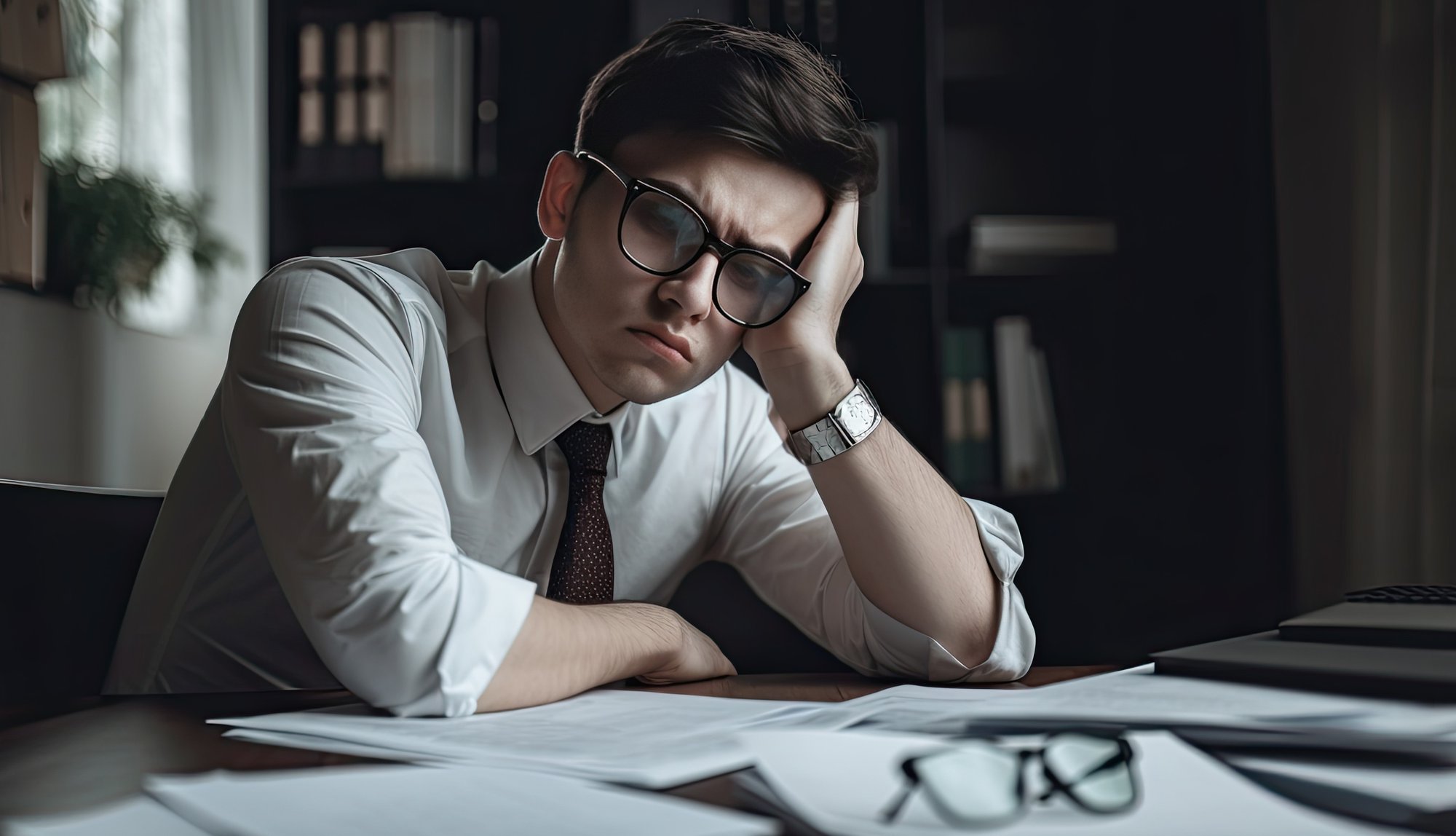 tired-office-worker-sitting-workplaceexhausted-man-working-generative-ai